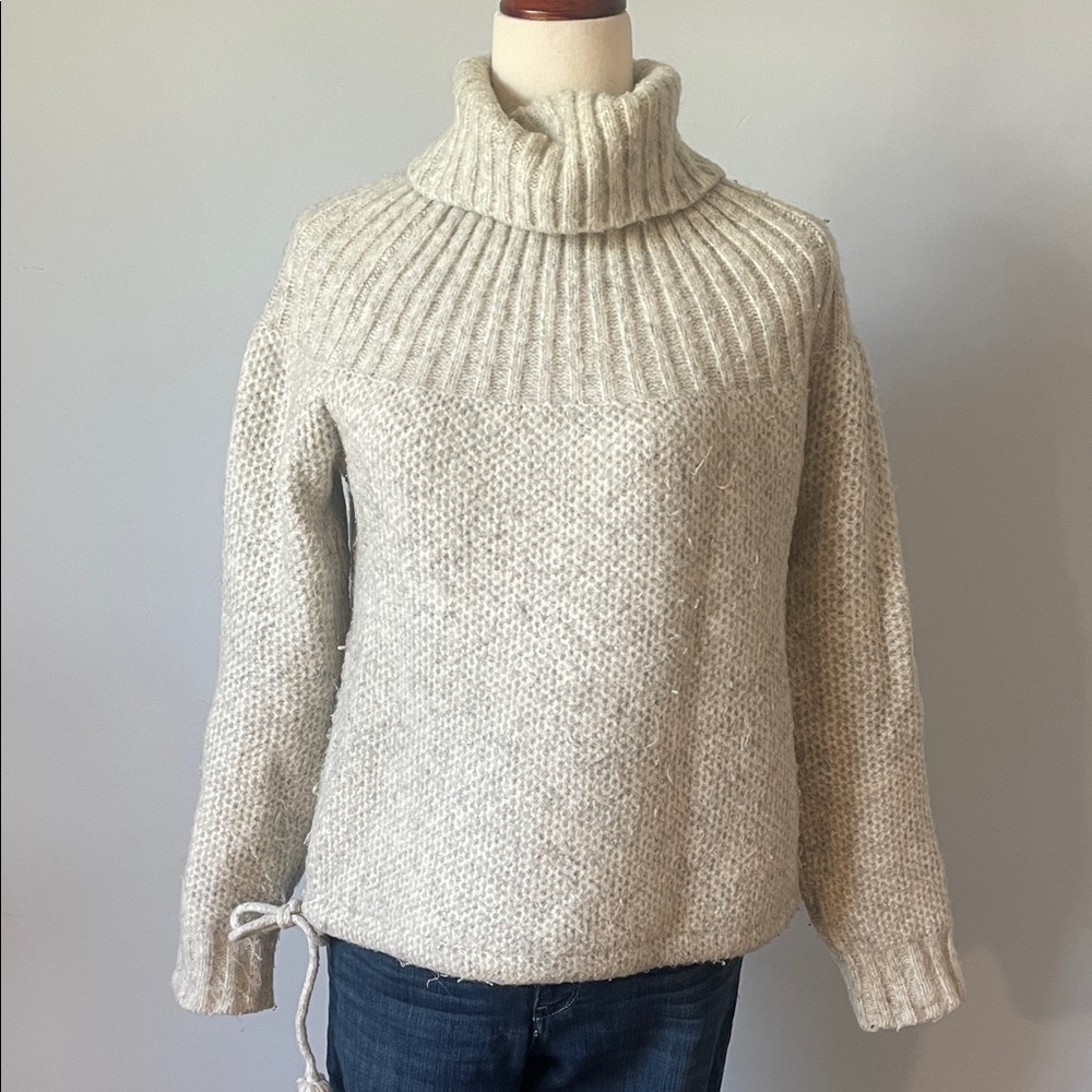 Madewell Cream Cowl Neck Sweater Med